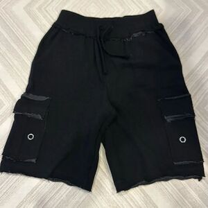 Mish Boys Black Cargo Sweat Shorts